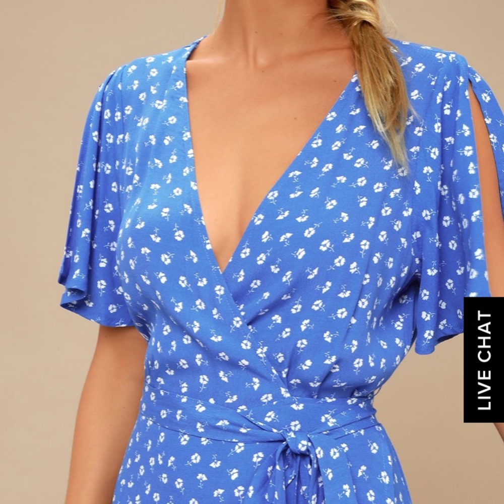 Lulu’s floral print midi wrap
